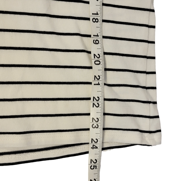 Chico White Breton Stripe Floral Embroidered Sequins Shirt Women's Size XSA - Picture 8 of 8